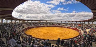 Vista de la plaza de Palos de la Frontera.